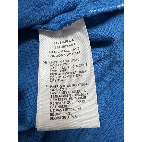 Orlebar Brown Mens Polo Shirt Size Small Blue Short Sleeve Portugal Casual - Picture 7 of 11